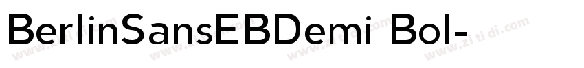 BerlinSansEBDemi Bol字体转换